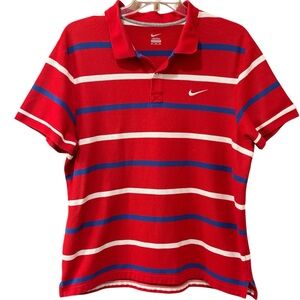Nike striped short sleeve polo, xxl